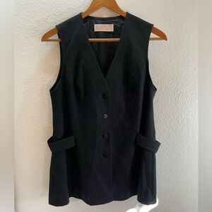 Pendleton Vintage 100% Wool Long Buttoned Vest Size S
